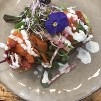 Vegan salmon. Lekker! at Preps in Maastricht