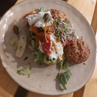 Vegan salmon at Preps in Maastricht