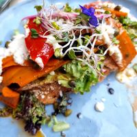 Vegan 'salmon' (carrot) at Preps in Maastricht