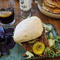Vegan burger at Preps in Maastricht