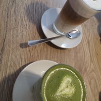 Matcha latte at Preps in Maastricht