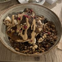 Vegan caramel pancakes  at Preps in Maastricht