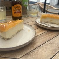 Vegan cheesecake (with apricot sauce)  at Preps in Maastricht