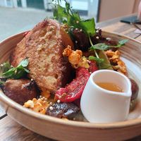 Savory french toast at Preps in Maastricht