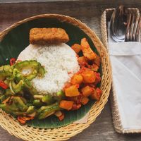 Nasi campur all vegan  at Warung Sari in Pecatu