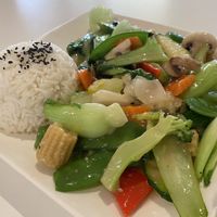 Stir fried veges  at Loving Hut in Mount Gravatt