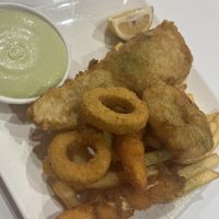 Fish basket   at Loving Hut in Mount Gravatt