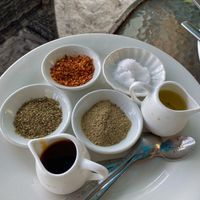 Spices for the wrap   at By the Sea Restaurant in Sihanoukville