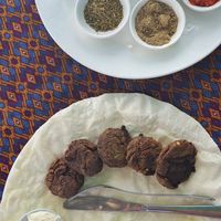 Delicious falafel wrap at By the Sea Restaurant in Sihanoukville