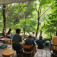 The seating area at Vermillion - cafe. in Kyoto