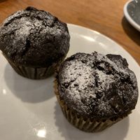 banana chocolate muffins  at Vermillion - cafe. in Kyoto