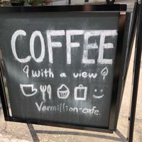 Coffee with a view at Vermillion - cafe. in Kyoto