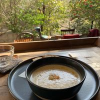 Roast Cauliflower Soup at Vermillion - cafe. in Kyoto