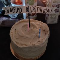 Vegan red velvet birthday cake at Bakelicious  in Navan