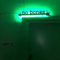 The venue is quirky, adding to the experience  at no bones in Krakow