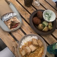 selection of food at no bones in Krakow