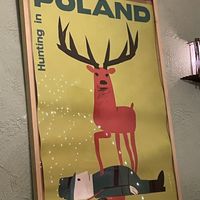 Poster at no bones in Krakow