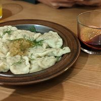 Pierogi i grzaniec at no bones in Krakow
