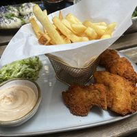 Battered mushrooms 🍄🌱  at no bones in Krakow