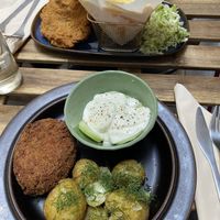 Polish style minced cutlet  at no bones in Krakow