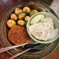 Polish styled minces cutlet   at no bones in Krakow