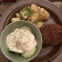 Polish cutlet  at no bones in Krakow