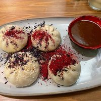 Buns with spicy sauce at no bones in Krakow