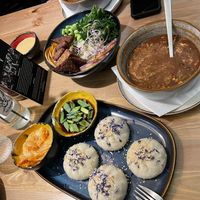 Baozi, soup of The day, autumn bowl  at no bones in Krakow