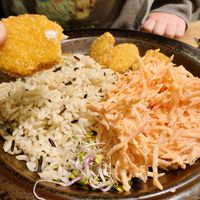 Kids menu, nuggets with rice  at no bones in Krakow