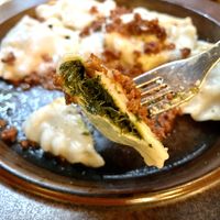 Vegan pierogi  at no bones in Krakow