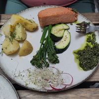 Salmon filet at no bones in Krakow