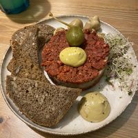 Vegan tartare   at no bones in Krakow