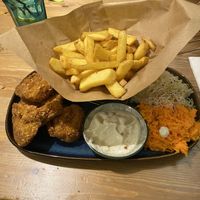 Vegan chicken (mushrooms)  at no bones in Krakow