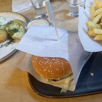 Tempeh burger Amazinggg & cutlet which was average   at no bones in Krakow