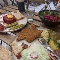 Amazing food. Reasonably price. Ate in a cute courtyard. Definitely worth a visit  at no bones in Krakow