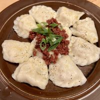Pierogi  at no bones in Krakow