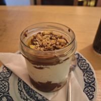 The desert was good, but to much cream for my liking at no bones in Krakow