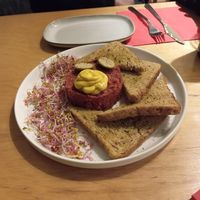 Steak tartar at no bones in Krakow