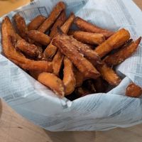 Sweet potato fries at no bones in Krakow