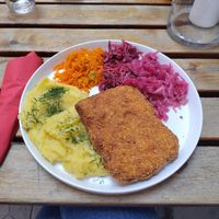 Traditional polish porc-chop veganised... Exquisite ! at no bones in Krakow