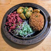 Polish cutlet at no bones in Krakow