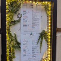 Outside menu at no bones in Krakow