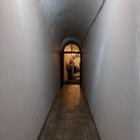 From the entrance, into the building, through the hallway... at no bones in Krakow