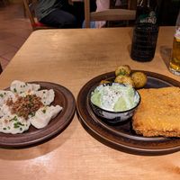 Pierogi and polish "pork chop" at no bones in Krakow