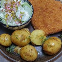 Classic polish pork chop at no bones in Krakow
