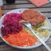 Plant-based schabowy at no bones in Krakow