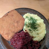 Pork cutlet at no bones in Krakow