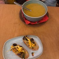 Curried veg soup at no bones in Krakow