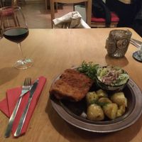 Vegan pork chop at no bones in Krakow