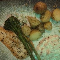 Fish special, yum. at no bones in Krakow